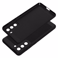 BREEZY viedtālruņa apvalks SAMSUNG S21 FE melns