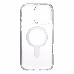 Speck Presidio Perfect-Clear vāciņš ar MagSafe un ClickLock iPhone 16 Pro Max tālrunim, Clear/Chrome