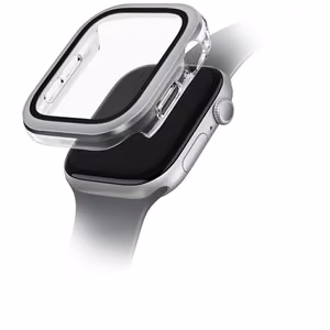 Uniq Voute aizsargstikla viedtālruņa apvalks Apple Watch 10 42 mm - sudraba