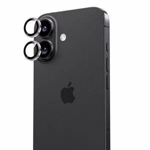 Benks Grūdinātais stikls Glass Warrior Metāla objektīva aizsargstikls kamerai Iphone 17 (2 gab.) melns