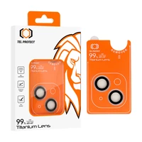 Aizsargstikls Tel Protect Titanium Lens 99% AR uz kameras Iphone 14/14 Plus/16e caurspīdīgs (2 objektīvi)