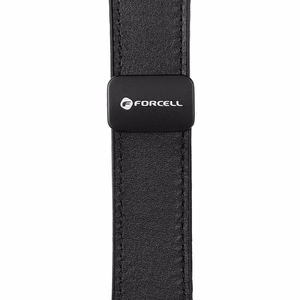 FORCELL F-DESIGN FS20 magnētiskā ekoloģiskās ādas siksniņa SAMSUNG pulkstenim 22 mm melna