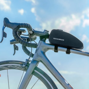 Rockbros AS-019 ūdensizturīga velosipēda rāmja soma 1.5 l - melna