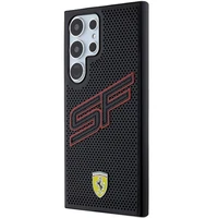 Ferrari Big SF Perforated viedtālruņa apvalks Samsung Galaxy S24 Ultra - melns