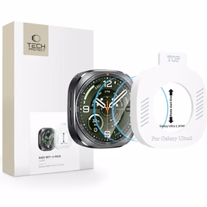 Tech-Protect Easy Set+ rūdītais stikls, 2 gab., Samsung Galaxy Watch Ultra 47 mm