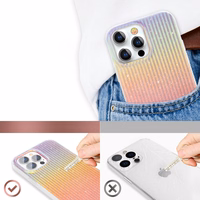 Kingxbar Travel Series grezns elegants viedtālruņa apvalks iPhone 13 Pro oranžs (Saulriets)