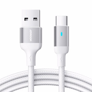 USB kabelis Joyroom S-UC027A10 USB uz Type-C 3A 1,2 m balts