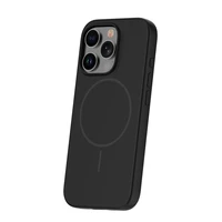 Silikona Īpaši plāns Magnētiskais viedtālruņa apvalks iPhone 13 6,1" melns