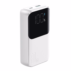 Mini portatīvais lādētājs Joyroom JR-PBC06 30W 10000mAh ar iebūvētiem kabeļiem (balts)