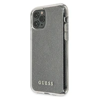 Guess GUHCN58PCGLSI iPhone 11 Pro sudrabains kietais apvalks Glitter