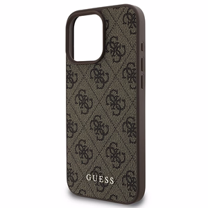 Guess 4G Klasiskais Viedtālruņa apvalks iPhone 16 Pro Max - brūns