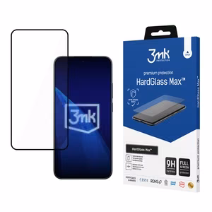 Pastiprināts pilns pārklājums Rūdīts stikls 3mk HardGlass Max Black priekš Xiaomi Redmi Note 15 Pro 5G