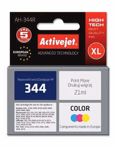 Activejet AH-344R – trīskrāsu tintes kasetne, aizstāj HP 344 C9363EE, 21 ml, Premium