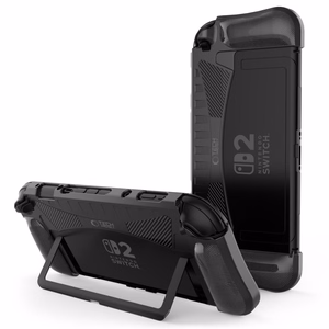 Tech-Protect TPUCarbon viedtālruņa apvalks Nintendo Switch 2 - melns