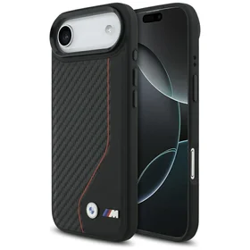 BMW M Carbon Line & Logo Magnētiskais viedtālruņa apvalks iPhone Air - sarkans