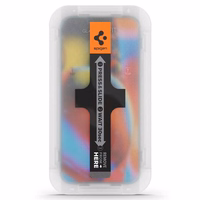 Spigen Glas.tR EZ Fit rūdīts stikls iPhone 13 / 13 Pro / 14 / 16e – 2 gab.