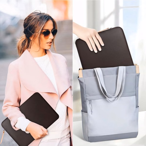 Tech-Protect Fleece klēpjdatora soma 13–14" - brūns