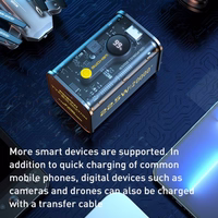 Portatīvais lādētājs WK Design "WP-337" Melns 20000mAh (PD 20W / QC3.0 22.5W)