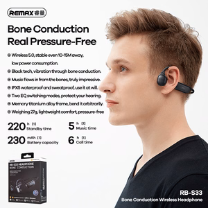 REMAX Bluetooth sporta austiņas - RB-S33 Black