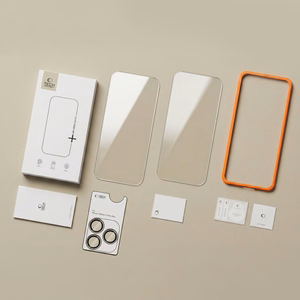 Tech-Protect Easy Set+ 2 daļu rūdīta stikla aizsargu komplekts ekrānam un kameras objektīviem modelim iPhone 18 Pro