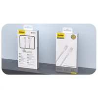 Dudao L9C 65W USB-C - USB-C kabelis 1m - balts