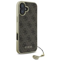 Guess 4G Charms Kolekcijas viedtālruņa apvalks iPhone 16 - brūns