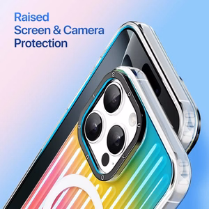 Чехол Dux Ducis Zest для Apple iPhone 16 Pro градиент радуга