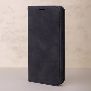 Smart Suede viedtālruņa apvalks Samsung Galaxy A55 5G melns
