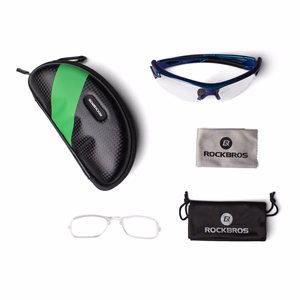 Rockbros 10069 UV400 riteņbraukšanas brilles - zilas