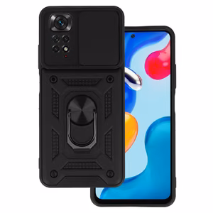 Slide Camera Armor Case for Xiaomi Redmi Note 11/Note 11S Black