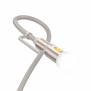 Kabelis All-in-one USB C / Lightning uz USB C / LED Light Hoco PD 3A 60W 1,2 m U138 pelēks