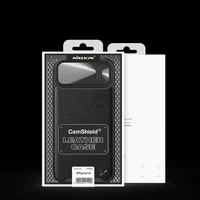 Nillkin CamShield Leather S viedtālruņa apvalks iPhone 14 apvalks ar kameras vāciņu melns