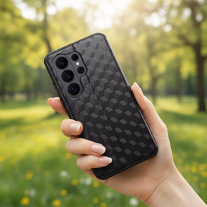 Atlokāmais maciņš Xiaomi 17 PRO / 18 PRO Cubic Book, melns