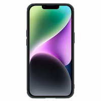 Nillkin Textured S vāciņš iPhone 14 Pro Max bruņu apvalks ar kameras vāciņu tumši zaļš