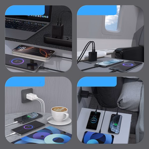 Dudao A29C 65W GaN sienas lādētājs + USB-C kabelis - melns