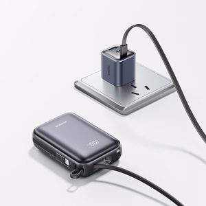 Joyroom JR-PBF29 20000mAh 22.5W ārējā baterija ar dubulto kabeli melna