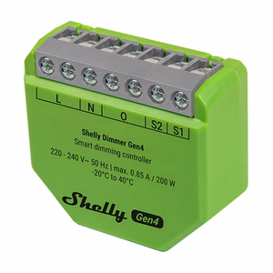 Shelly Dimmer Gen4 Zigbee/Matter viedais gaismas regulators
