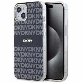 DKNY IML mono un svītru magnētiskais viedtālruņa apvalks iPhone 15/14/13 - melns