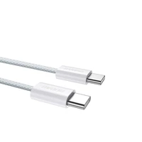 Dudao L6C USB-C - USB-C PD 30W kabelis 2m - gaiši zils