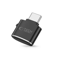 Tech-Protect UltraBoost microSD karšu lasītāja adapteris ar USB-C - melns