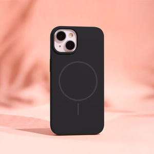 Silicone Thin Mag maciņš iPhone 16 Pro Max 6,9" melns