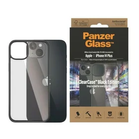 PanzerGlass ClearCase antibakteriālais viedtālruņa apvalks iPhone 14 Plus / 15 Plus - caurspīdīgs un melns