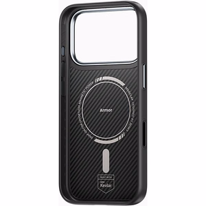 Benks Magnetic Armor Pro 600D kevlara vāciņš ar metāla rāmi (C.K.FL.AP.BK.BA72) iPhone 18 Pro / 17 Pro, melns