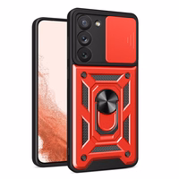 Viedtālruņa apvalks Samsung Galaxy S23+ ar kameras vāciņu - sarkans