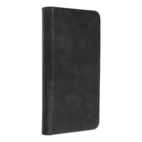 Universāls grāmatas tipa viedtālruņa apvalks COMMON izmērs L, paredzēts IPHONE 6 PLUS / 7 PLUS / 8 PLUS / XS MAX / 11 PRO MAX / SAMSUNG S20 FE / S21 FE / S10 PLUS / A10 / A32 / A54 / XIAOMI 12 LITE / HUAWEI P30 PRO, melns
