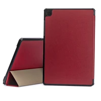 Korpuss Reach Smart Leather Samsung X200/X205 Tab A8 10.5 2021 bordo krāsā