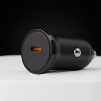 Blavec Auto lādētājs BS-01C-C Road - Type C - PD 20W ar Type C to Type C cable (CCBS01CCR-CB) melns