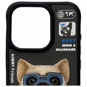 NIMMY viedtālruņa apvalks COOL&CUTE 2.0 Suns priekš IPHONE 15 Pro melns