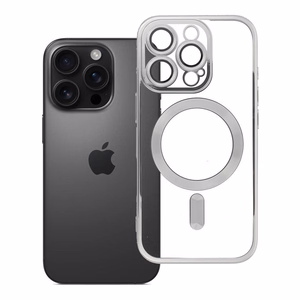 Case for iPhone 16 PRO Electro Mag Cover compatible with MagSafe titanium