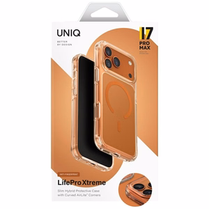 Uniq LifePro Xtreme Magnētiskais uzlādes viedtālruņa apvalks iPhone 17 Pro Max - Oranžs